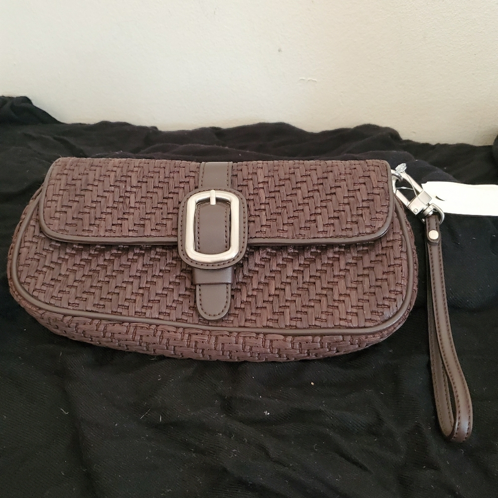 Ann Taylor Woven Wristlet/clutch purse